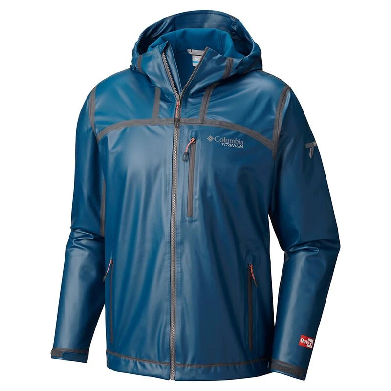 Columbia Titanium Outdry Ex Stretch Hooded Shell Jacket Mens 