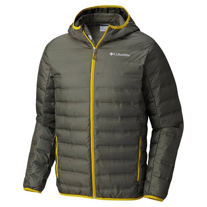 Columbia Mens Lake 22 Down Hooded Jacket Gravel Sportpursuit Com Mens Lake 22 Down Hooded Jacket Gravel