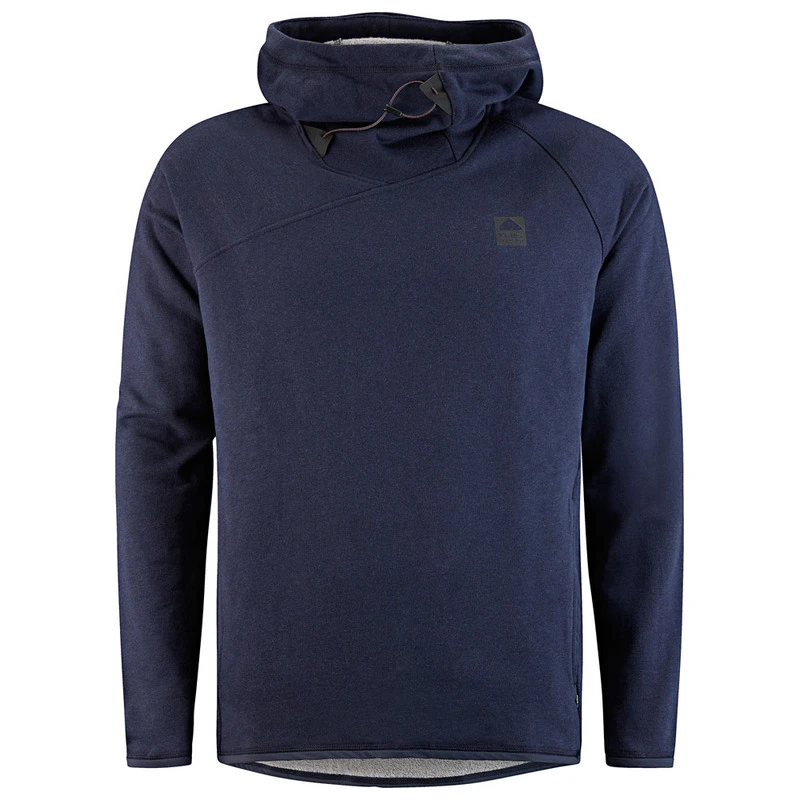 Klattermusen Mens Falen Hoodie Classic Logo Storm Blue Sportpurs