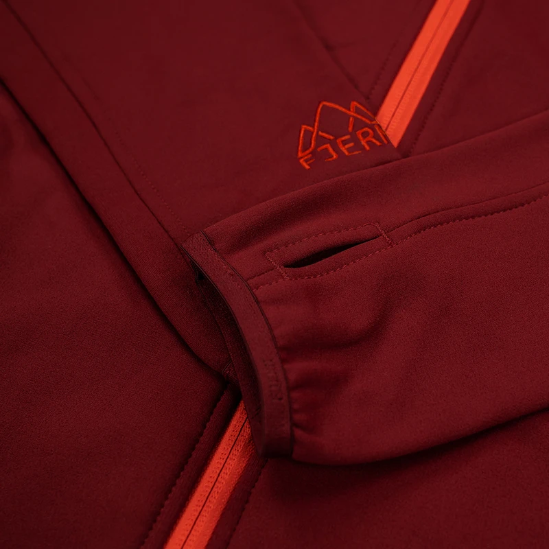 Fjern Womens Vandring Stretch Fleece Jacket (Rust/Orange) | Sportpursu