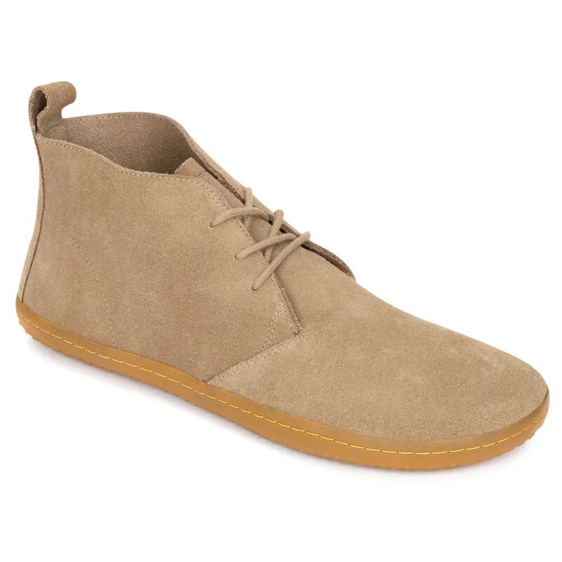 Vivobarefoot Mens Gobi II Suede Boots Light Brown Sportpursuit