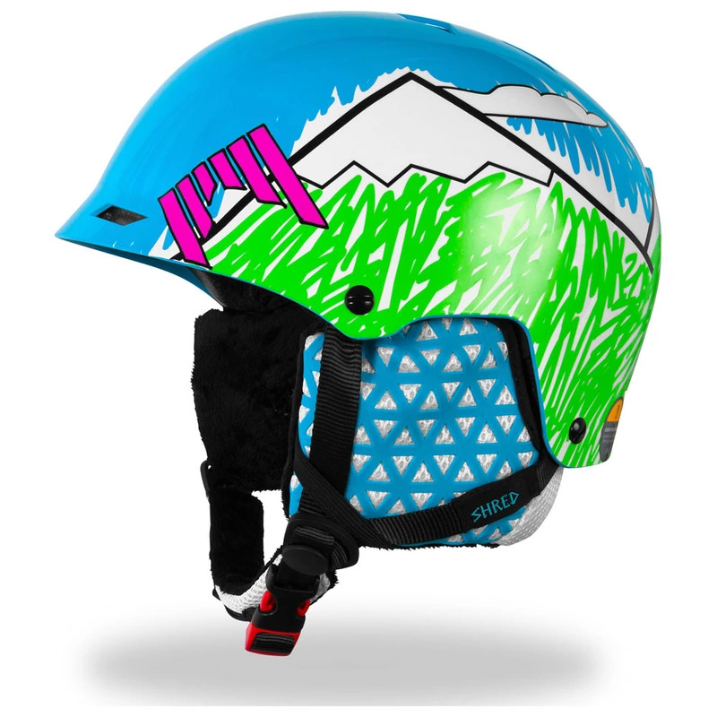 Shred Half Brain Helmet (DeLux Need More Snow) | Sportpursuit.com