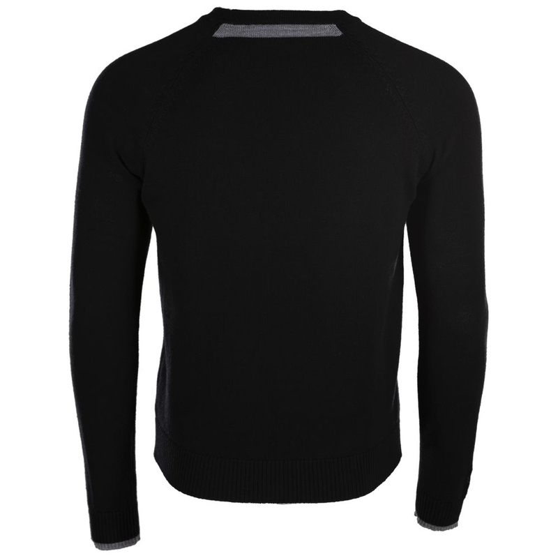 Isobaa Mens 9GG Crew Sweater (Black/Charcoal) | Sportpursuit.com