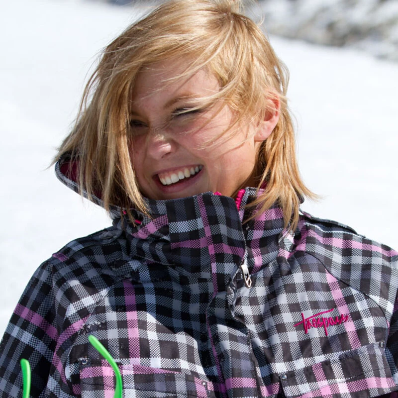 Trespass Womens Jess Ski Jacket Blossom Check Sportpursuit