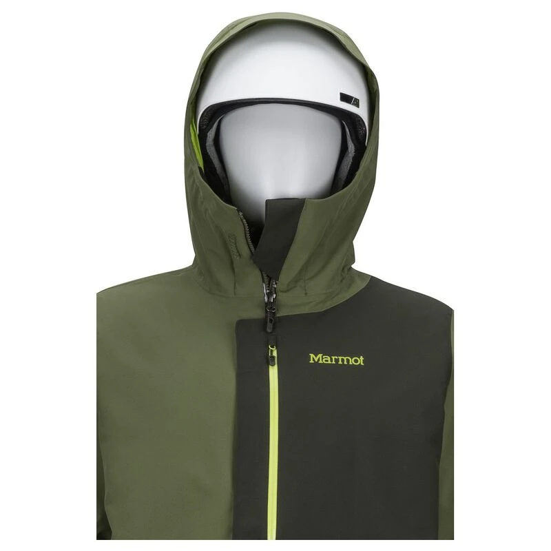 Marmot Mens Androo Ski Jacket Bomber Green Rosin Green Sportpursui