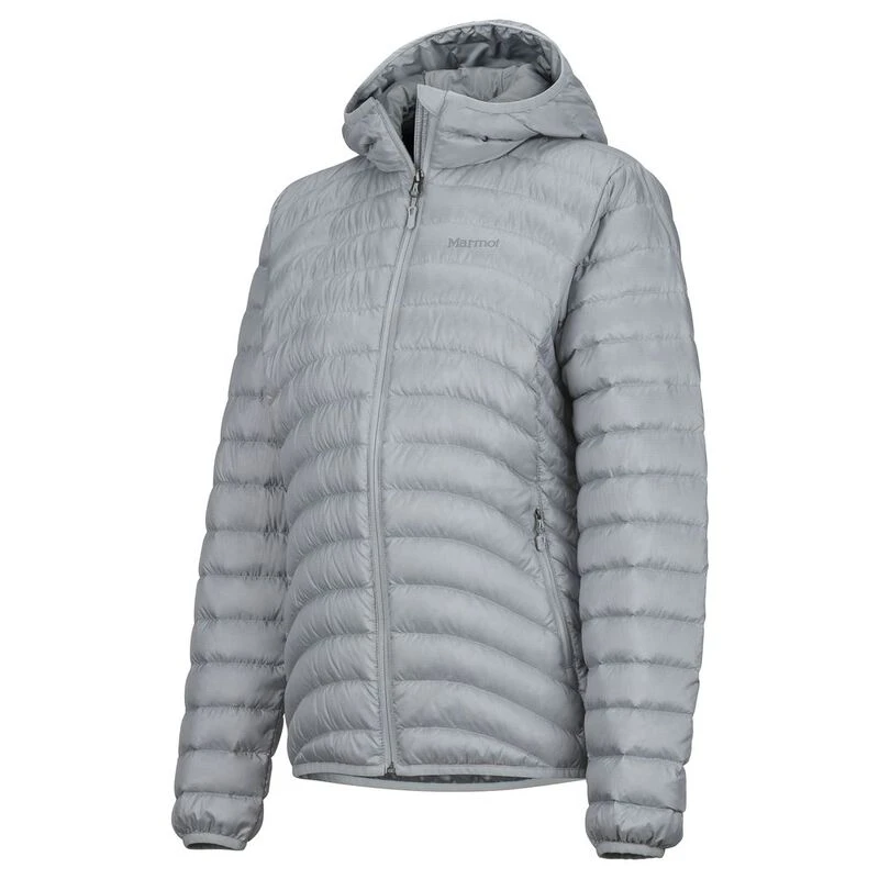 Marmot Womens Aruna Hooded Down Jacket Bright Steel Sportpursuit.c