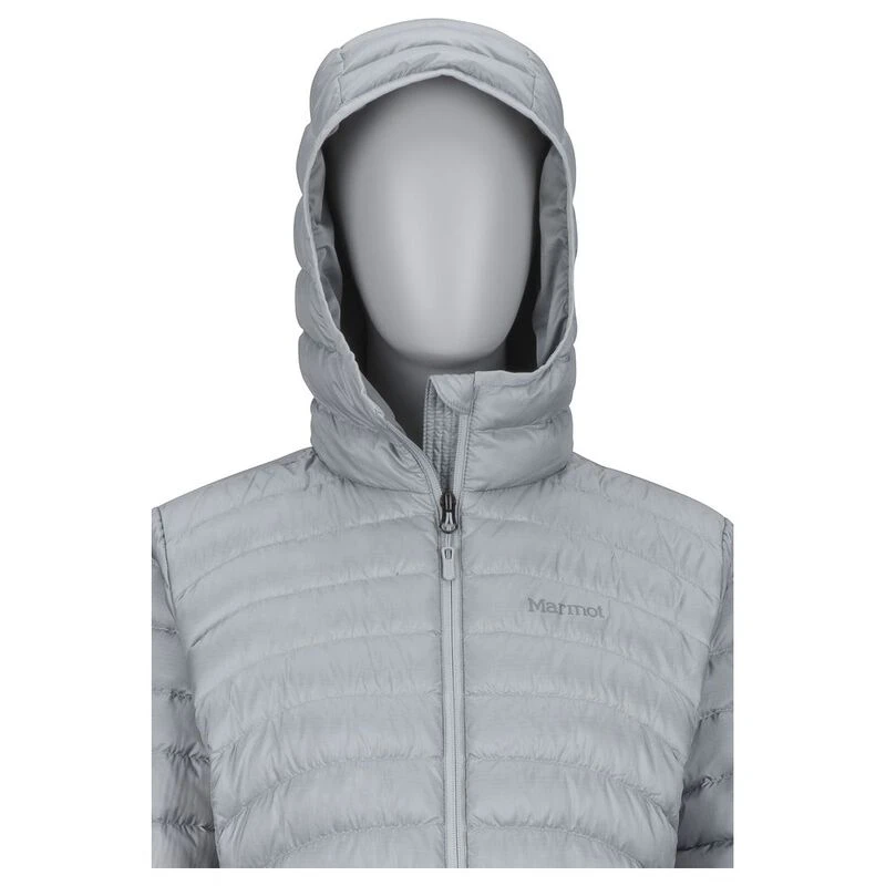 Marmot Womens Aruna Hooded Down Jacket Bright Steel Sportpursuit.c