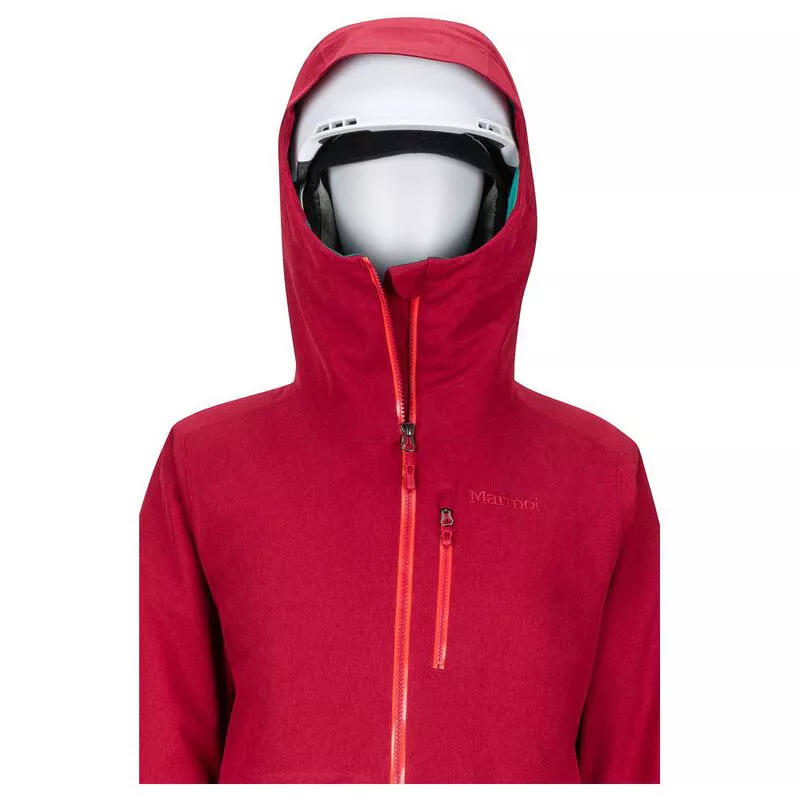 Marmot Womens Schussing Featherless Jacket Sienna Red Sportpursuit