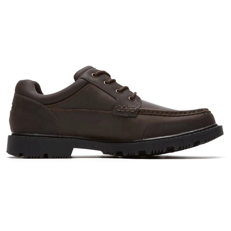 Rockport Mens Redemption Moc Toe Shoes Dark Brown Sportpursuit