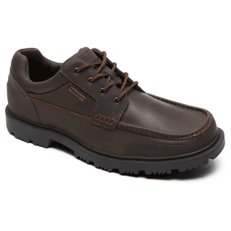 Rockport Mens Redemption Moc Toe Shoes (Dark Brown) | Sportpursuit.com