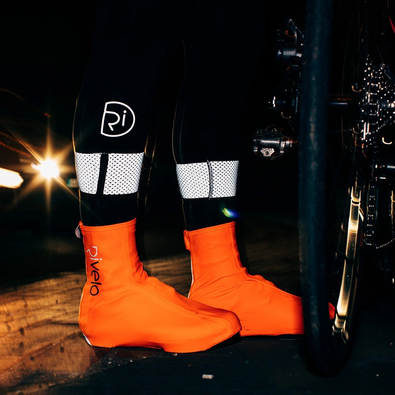 Rivelo Balham Rain Overshoes Fluro Orange Sportpursuit