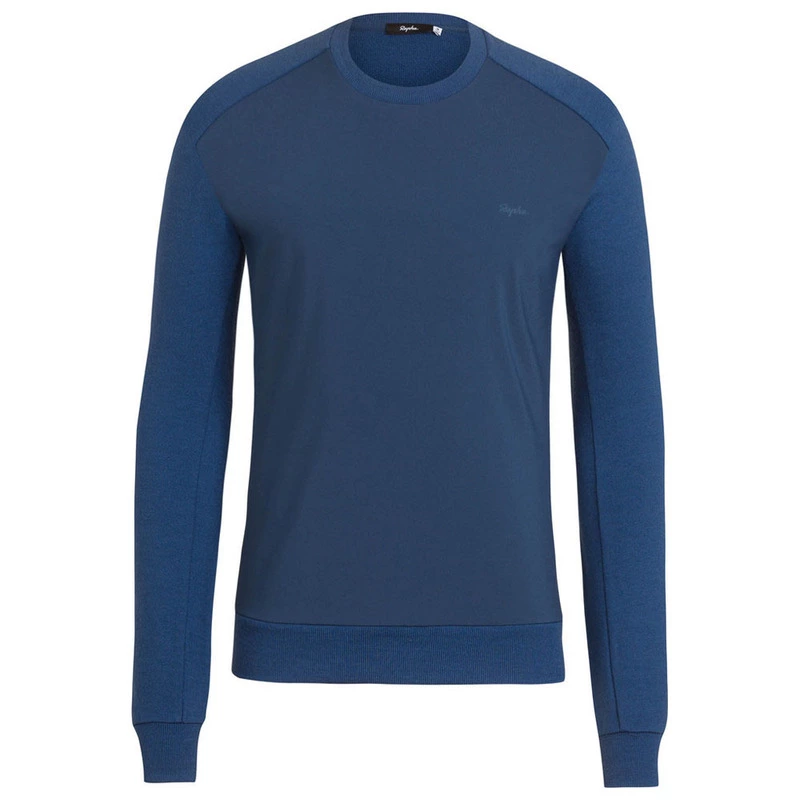 Rapha Mens Merino Windblock Pullover Dark Blue Sportpursuit