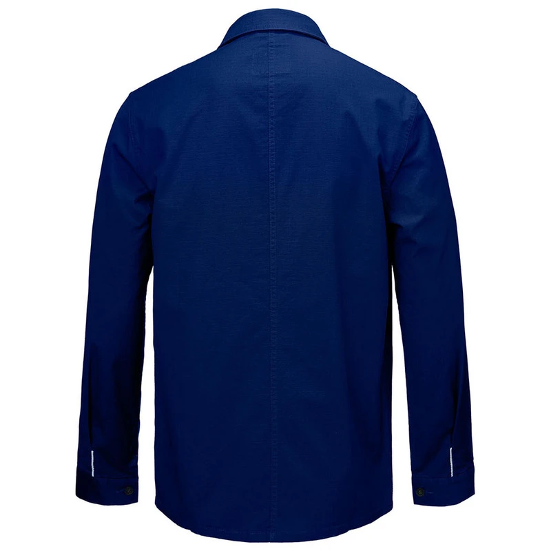 Vulpine Mens French Workers Jacket Estate Blue Sportpursuit