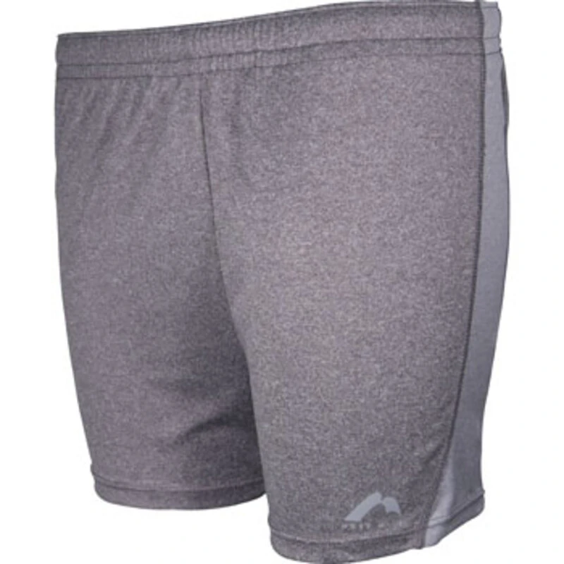 More Mile Womens Marl Jersey Shorts (Charcoal/Grey)