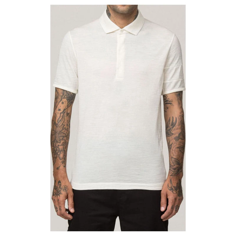 Rapha Mens Merino Polo Shirt Cream Sportpursuit Com