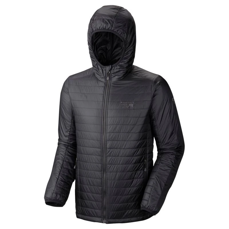 Mountain Hardwear Mens Thermostatic Hooded Jacket (Black) Sportpursu