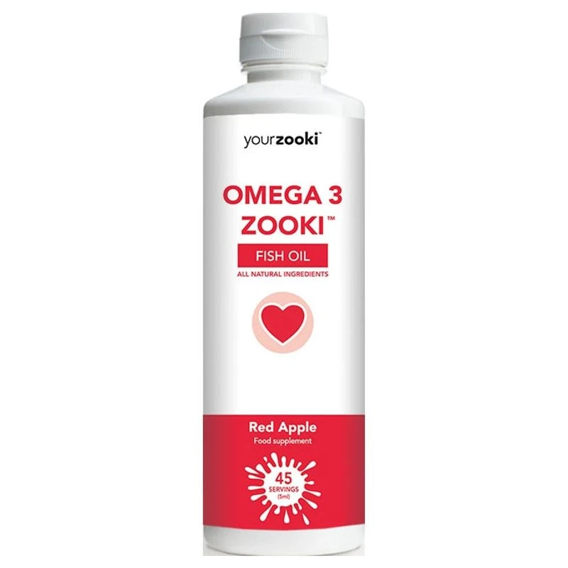 YourZooki Omega 3 Fish Oil (250ml Red Apple)