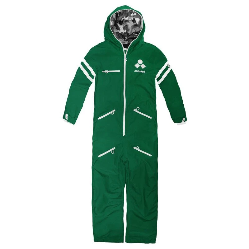 Oneskee Womens All In One Ski Suit College Green Sportpursuit