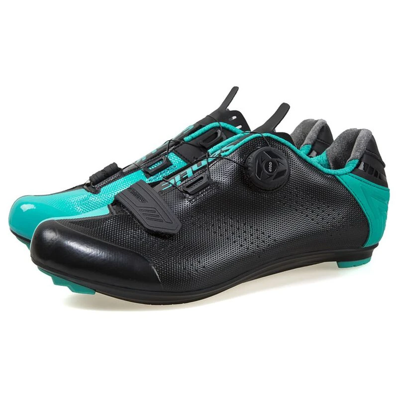 Santic Mens His Road Cycling Shoes Black Turquoise