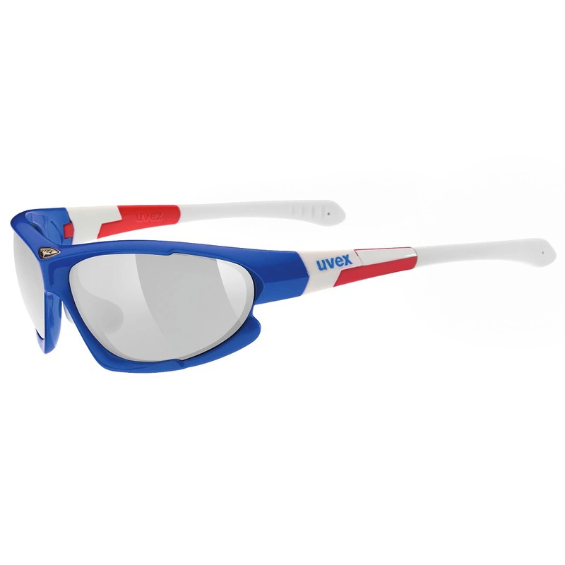 100 goggles red white and blue