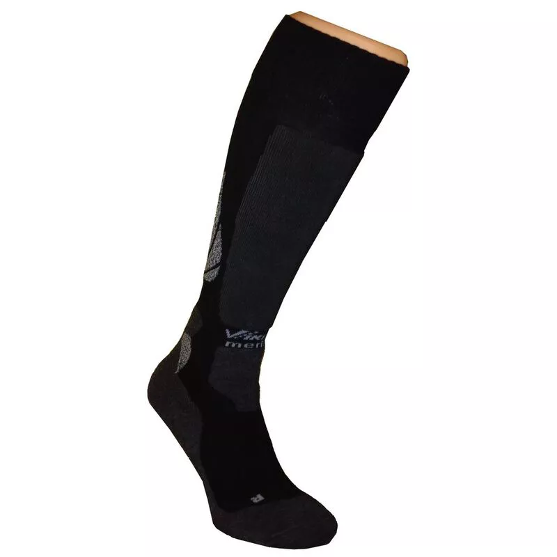 Viking Sport Ski Merino Blend Socks (Black Melange) | Sportpursuit.com