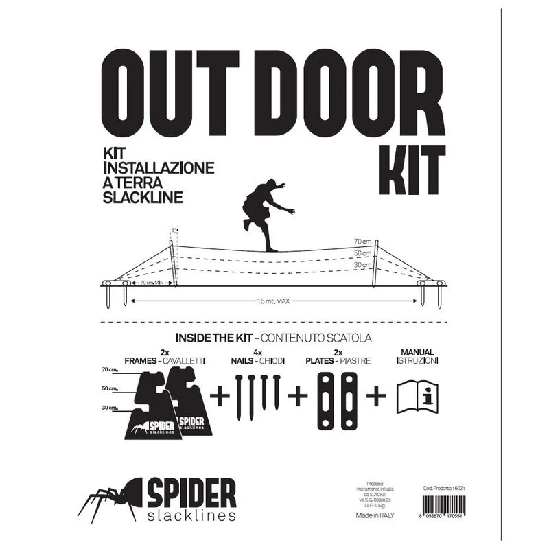 Spider Slacklines Outdoor Kit