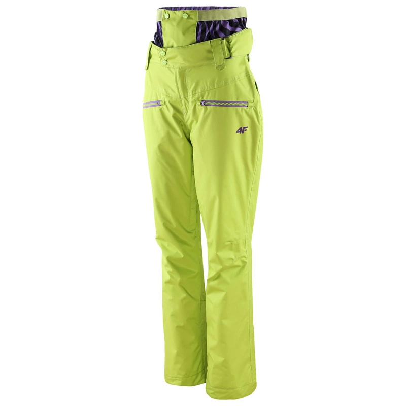 4F Womens Freeride Ski Pants (Neon Yellow)