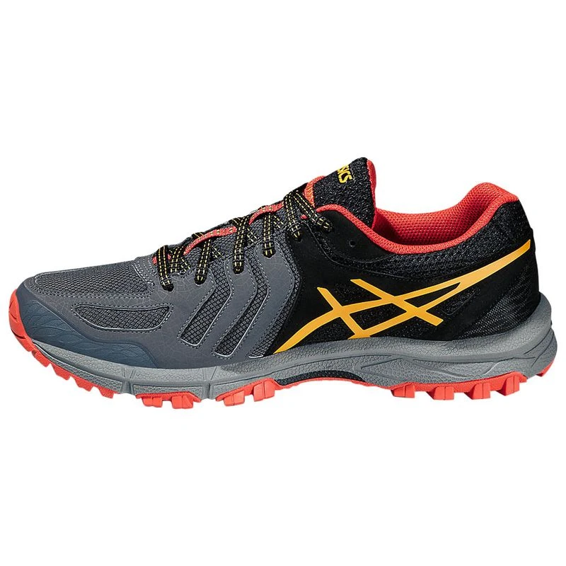 Asics Mens Gel Fujiattack 5 GTX Shoes Black Silver Vermilion Sport