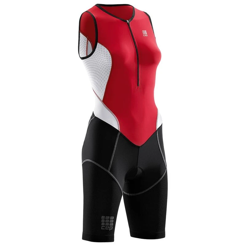 CEP Womens Dynamic Triathlon Skinsuit (Black/Red)