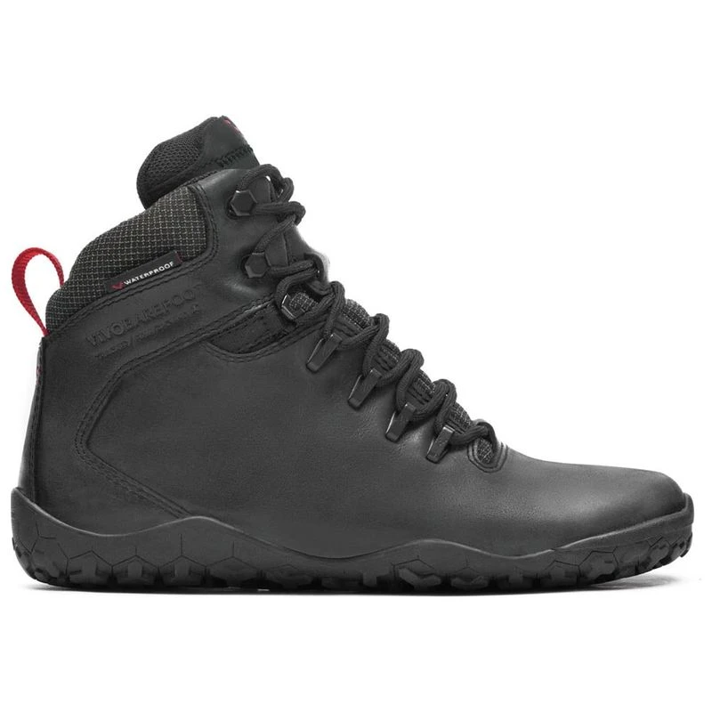 Vivobarefoot Mens Tracker FG Boots Black Sportpursuit