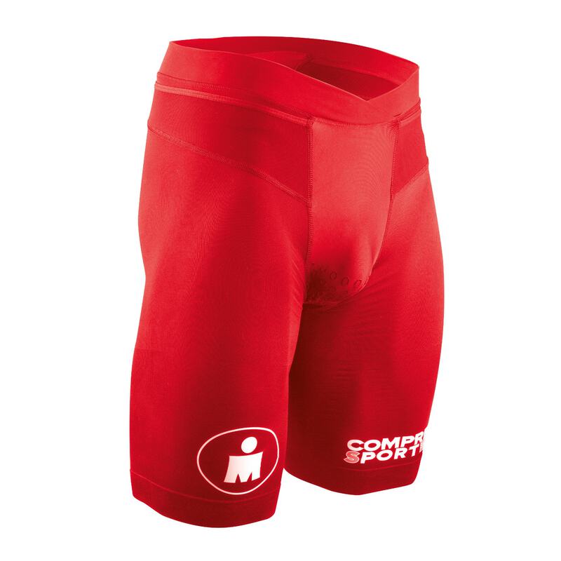 mens red compression shorts