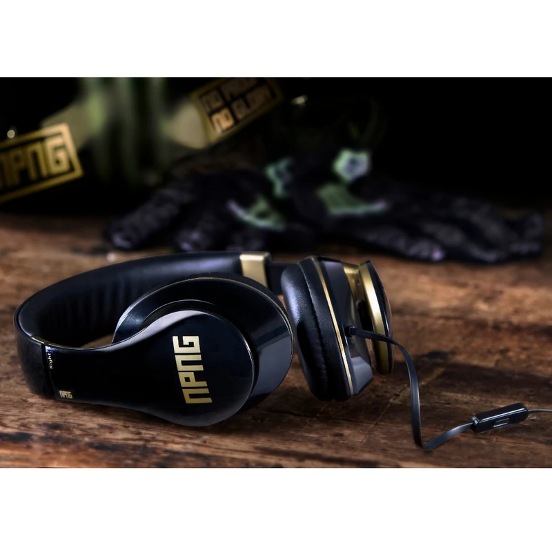 Veho No Proof No Glory Headphones Black Gold Sportpursuit