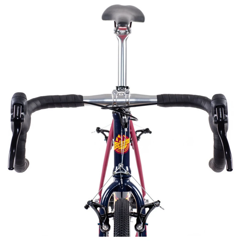 State Bicycle Co. WarHawk Cyclocross Bike Navy Maroon Gold Sportpu