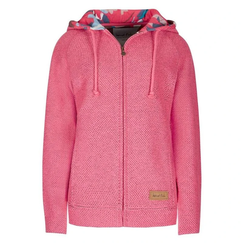 Weird Fish Womens Chicoa Full Zip Macaroni Hooded Sweatshirt