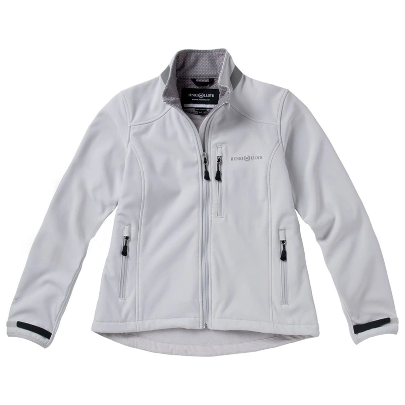 Henri Lloyd Womens Breaker Soft Shell Jacket Light Grey Sportpursu